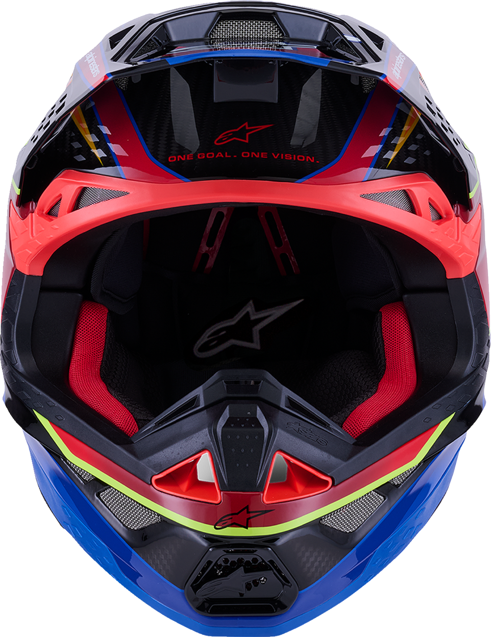 ALPINESTARS Supertech M10 Helmet - MIPS® - Era - Gloss Blue/Red/Yellow Fluo - XL 8301223-7356-XL