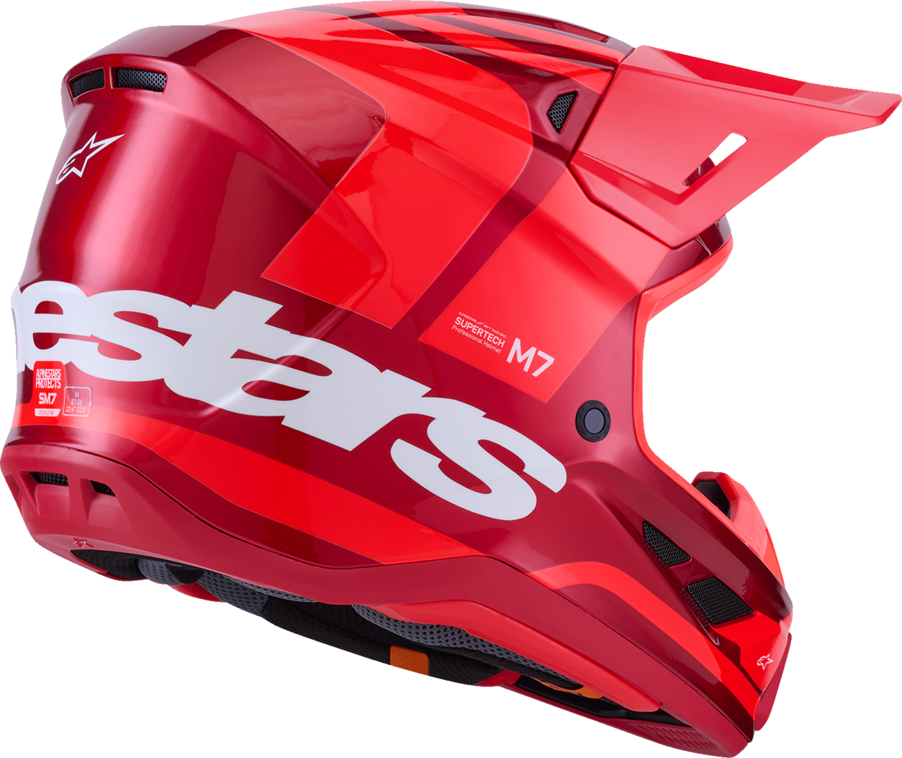ALPINESTARS SM7 Helmet - Core - Gloss Red - Small 8301826-3127-S