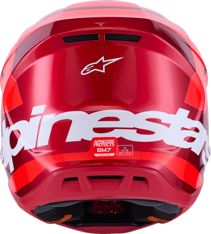 ALPINESTARS SM7 Helmet - Core - Gloss Red - Small 8301826-3127-S