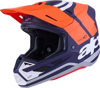 ALPINESTARS SM7 Helmet - Core - Matte Orange/Blue - 2XL 8301826-408-XXL