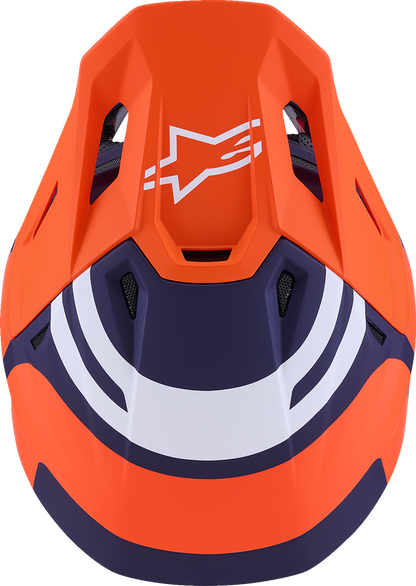 ALPINESTARS SM7 Helmet - Core - Matte Orange/Blue - 2XL 8301826-408-XXL