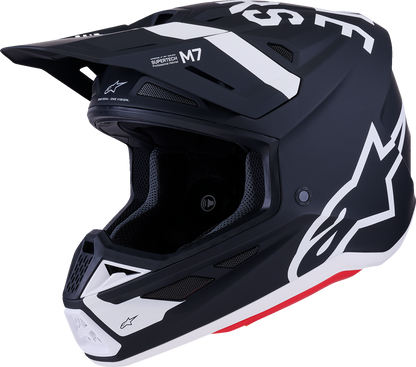 ALPINESTARS SM7 Helmet - Dasher - Matte Black/White - Small 8302226-1121-S