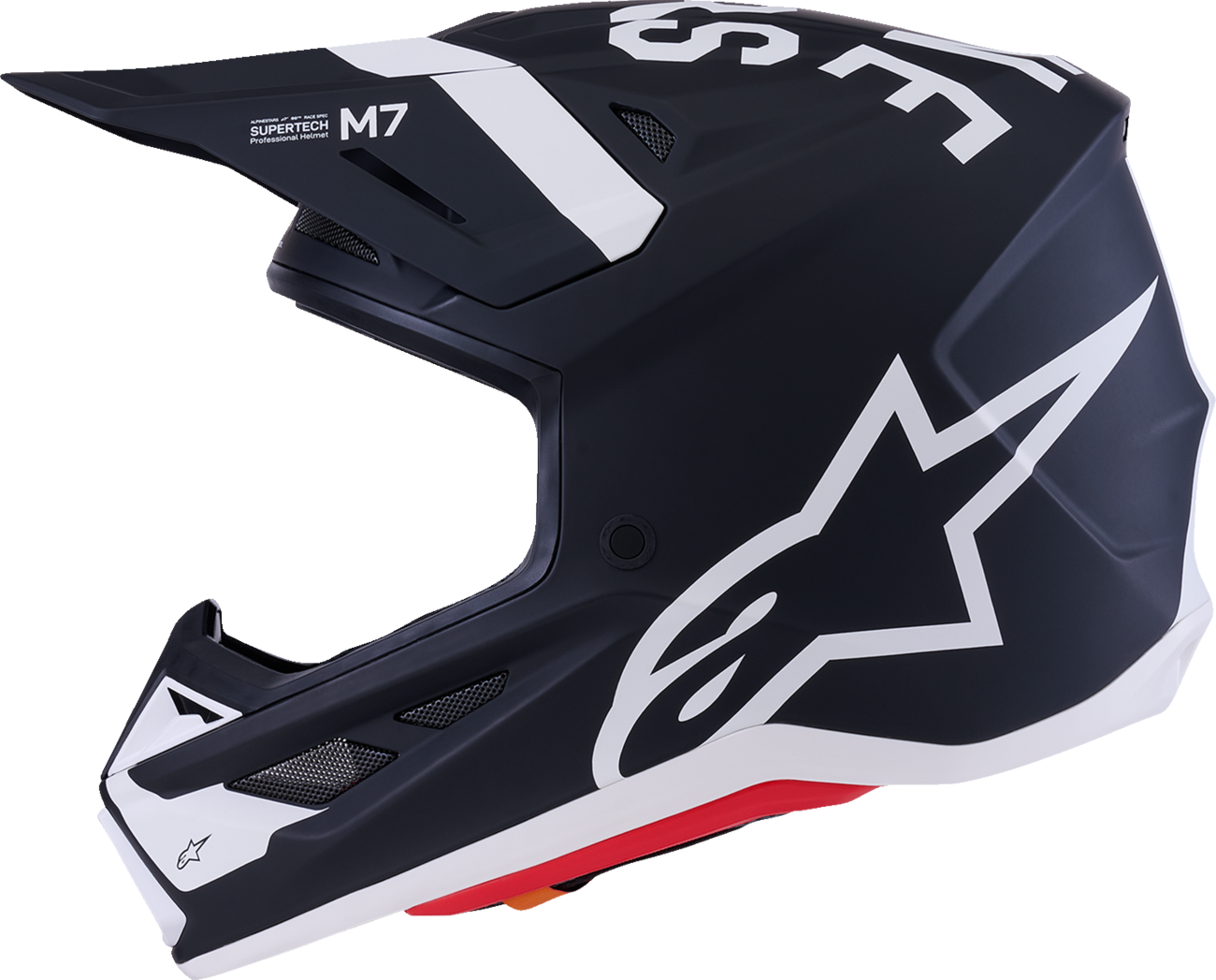 ALPINESTARS SM7 Helmet - Dasher - Matte Black/White - Medium 8302226-1121-M