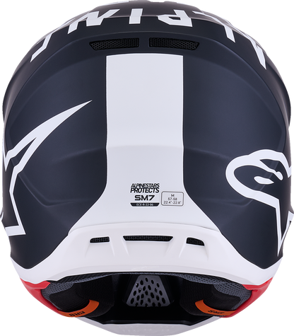 ALPINESTARS SM7 Helmet - Dasher - Matte Black/White - Large 8302226-1121-L