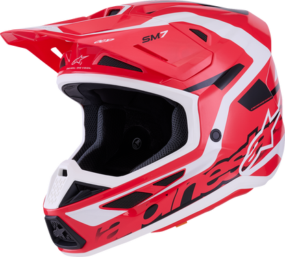 ALPINESTARS SM7 Helmet - Deed - Gloss Red/Black/White - Large 8302426-3139-L