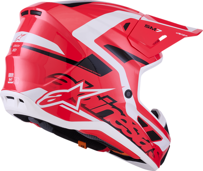 ALPINESTARS SM7 Helmet - Deed - Gloss Red/Black/White - XL 8302426-3139-XL