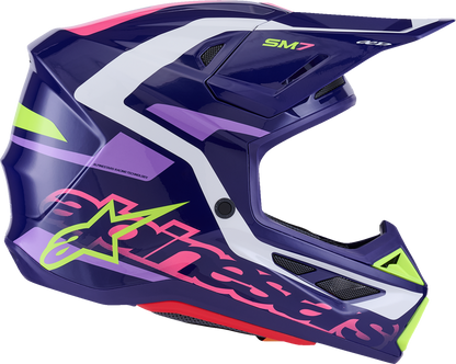 ALPINESTARS SM7 Helmet - Deed - Gloss Purple/Pink - Medium 8302426-3142-M