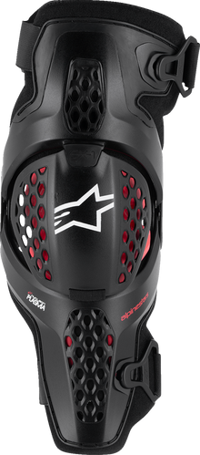 ALPINESTARS SX-1 Plasma Knee Guards - Black/Red/Cool Gray- S/M 6500326-1498-S/M