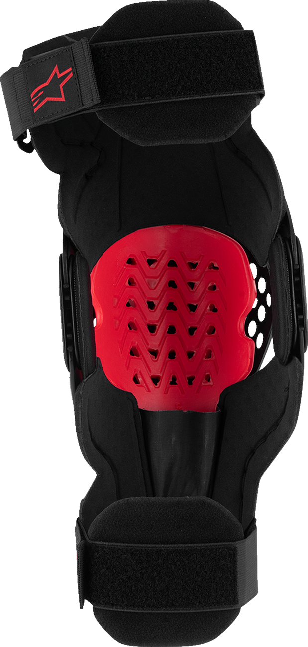 ALPINESTARS SX-1 Plasma Knee Guards - Black/Red/Cool Gray- S/M 6500326-1498-S/M