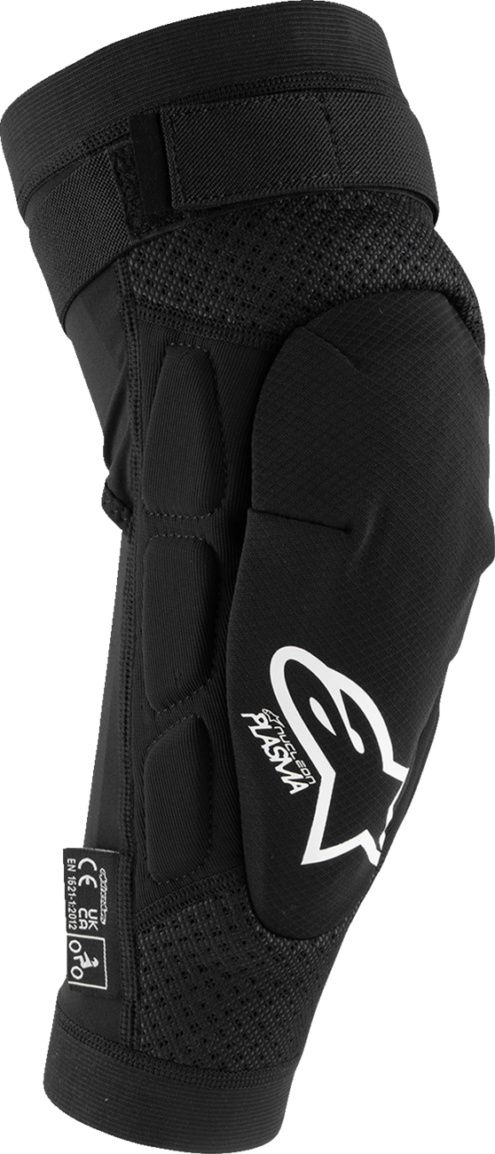 ALPINESTARS Youth Bionic Plasma Knee Guards - Black/White - 2XL 6540226-132-2X