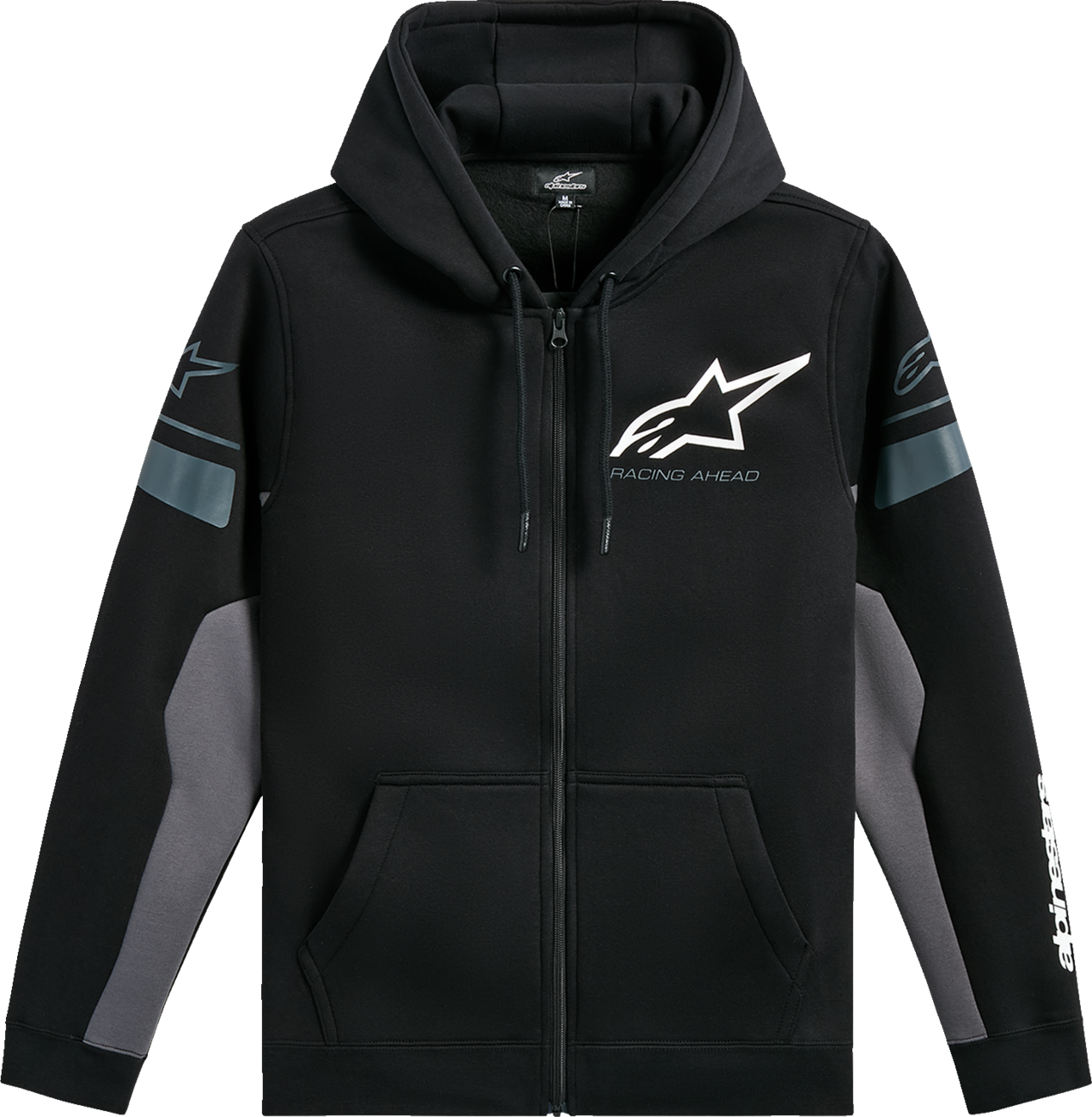 ALPINESTARS Esemex Zip Hoodie - Black/Charcoal - Large 1235-53200-1018-L