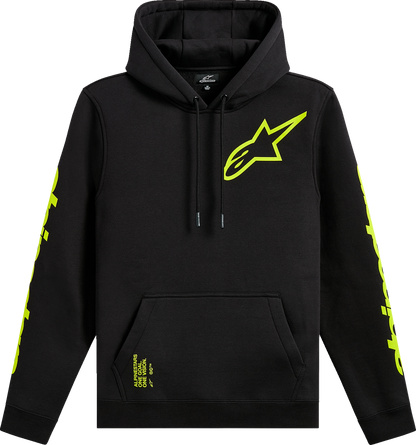 ALPINESTARS Triple Pullover Hoodie - Black - Large 1235-51405-10-L