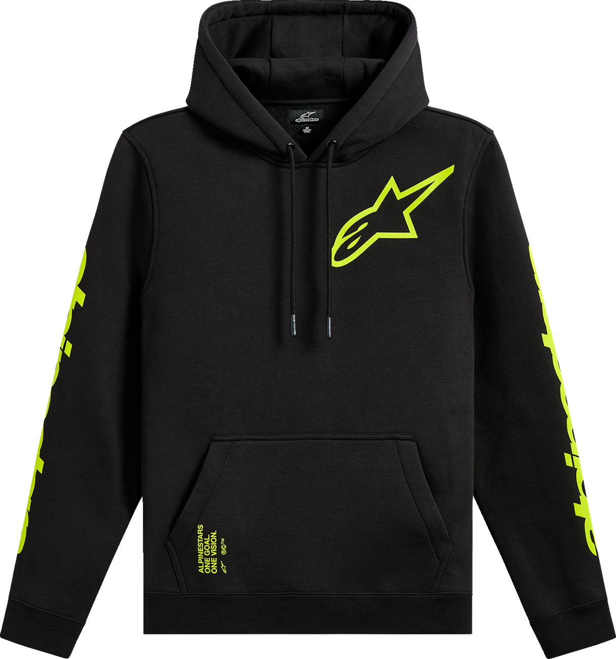ALPINESTARS Triple Pullover Hoodie - Black - 2XL 1235-51405-10-2X
