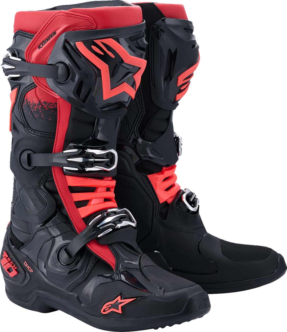 ALPINESTARS Tech 10 Boots - Black/Red - US 10 / EU 44.5 2010020-13-10