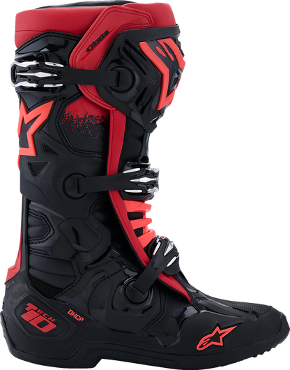 ALPINESTARS Tech 10 Boots - Black/Red - US 8 / EU 42 2010020-13-8