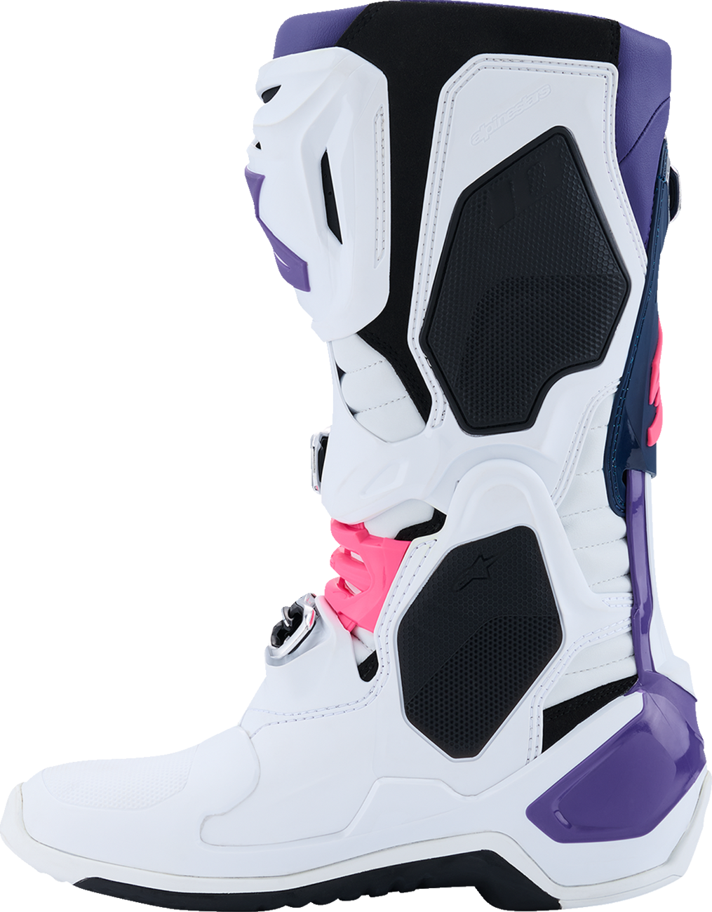 ALPINESTARS Tech 10 Boots - White/Violet/Navy/Pink Fluorescent - US 14 / EU 49.5 2010020-2780-14