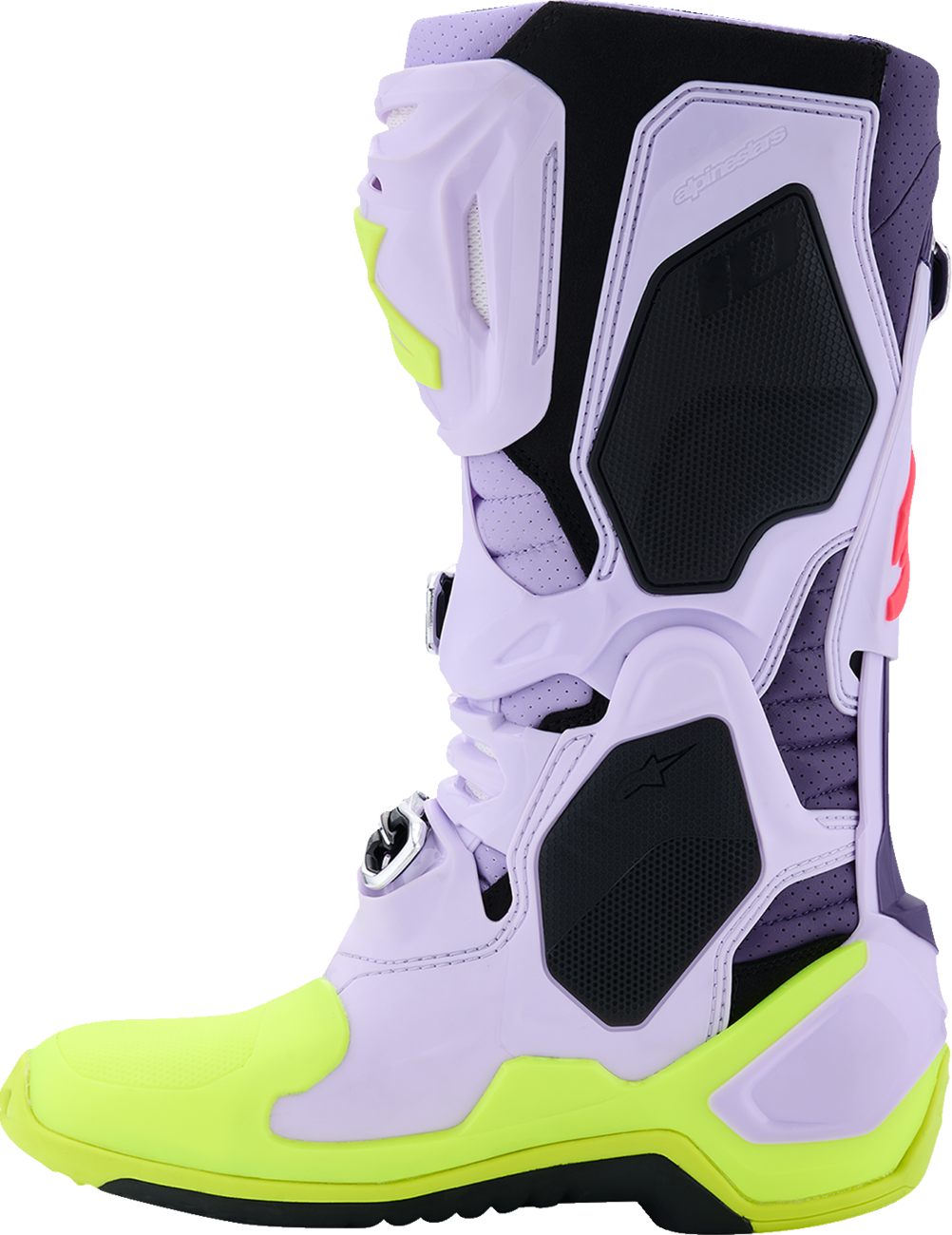 ALPINESTARS Tech 10 Supervented Boots - Purple/Fluorescent Yellow/Diva Pink - US 9 / EU 43 2010520-3150-9