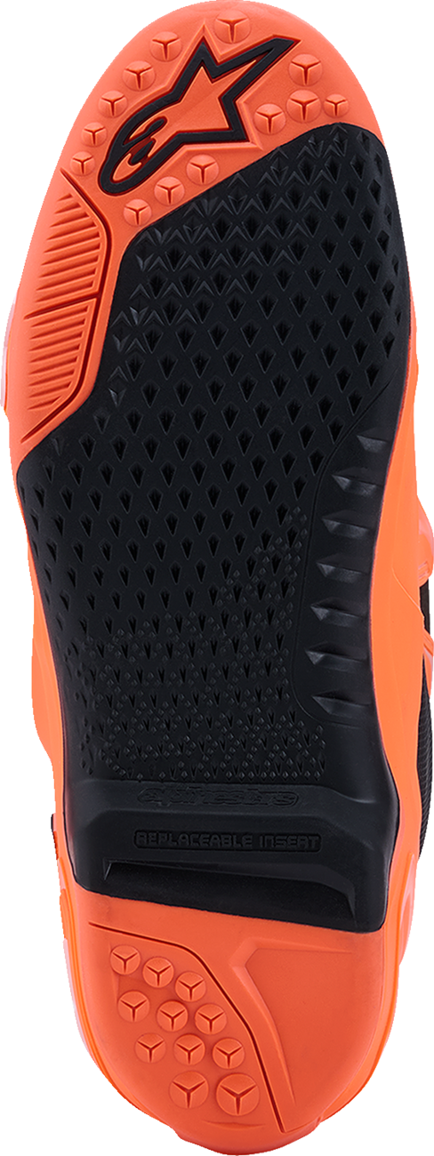 ALPINESTARS Tech 10 Supervented Boots - Fluorescent Orange/Black/White - US 7 / EU 40.5 2010520-4512-7