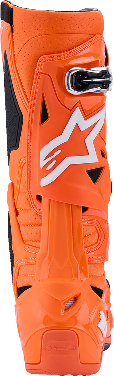 ALPINESTARS Tech 10 Supervented Boots - Fluorescent Orange/Black/White - US 11 / EU 45.5 2010520-4512-11