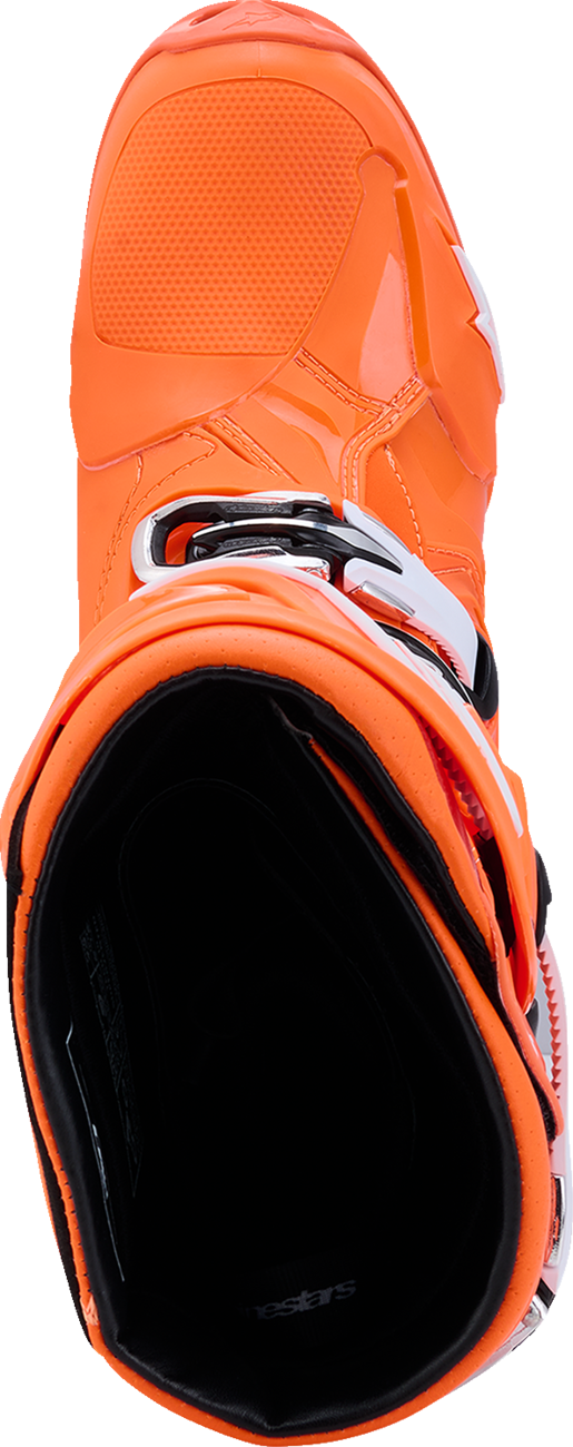 ALPINESTARS Tech 10 Supervented Boots - Fluorescent Orange/Black/White - US 12 / EU 47 2010520-4512-12