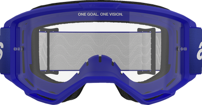 ALPINESTARS GOGGLES Vision 3 Goggle - Wordmark - Blue - Clear Lens 5103325-7189