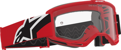 ALPINESTARS GOGGLES Vision OTG Goggle - Red/Black/White - Clear Lens 5100726-3163