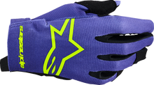 ALPINESTARS Youth Radar Gloves - Purple/Fluo Yellow - Small 3541824-3175-S