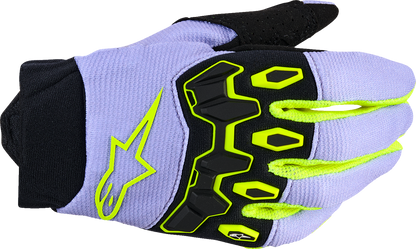 ALPINESTARS Youth Full Bore V2 Gloves - Purple/Fluo Yellow - 3XS 3540226-3175-3XS