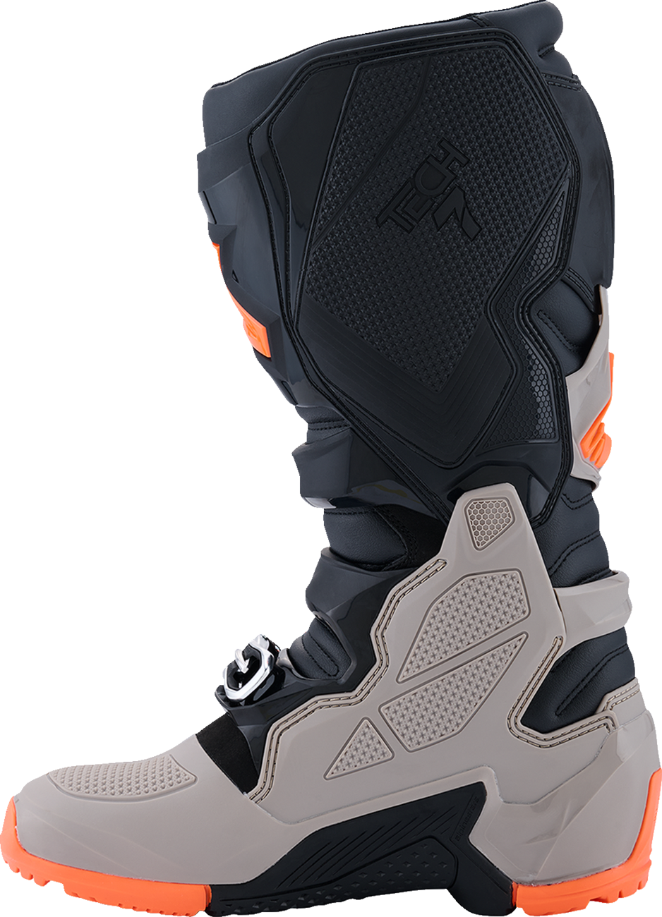 ALPINESTARS Tech 7 Enduro Boots - Black/Warm Gray/Fluorescent Orange - US 7 2010426-1562-7