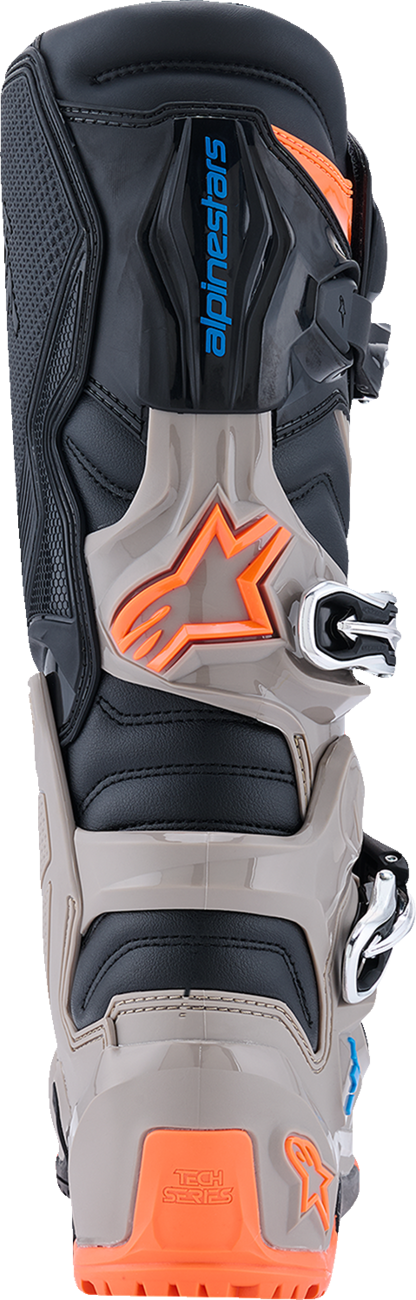ALPINESTARS Tech 7 Enduro Boots - Black/Warm Gray/Fluorescent Orange - US 7 2010426-1562-7
