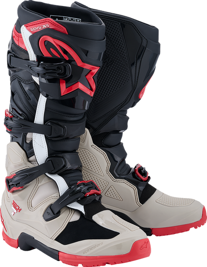 ALPINESTARS Tech 7 Enduro Boots - Black/Light Gray/Bright Red - US 12 2010426-1903-12