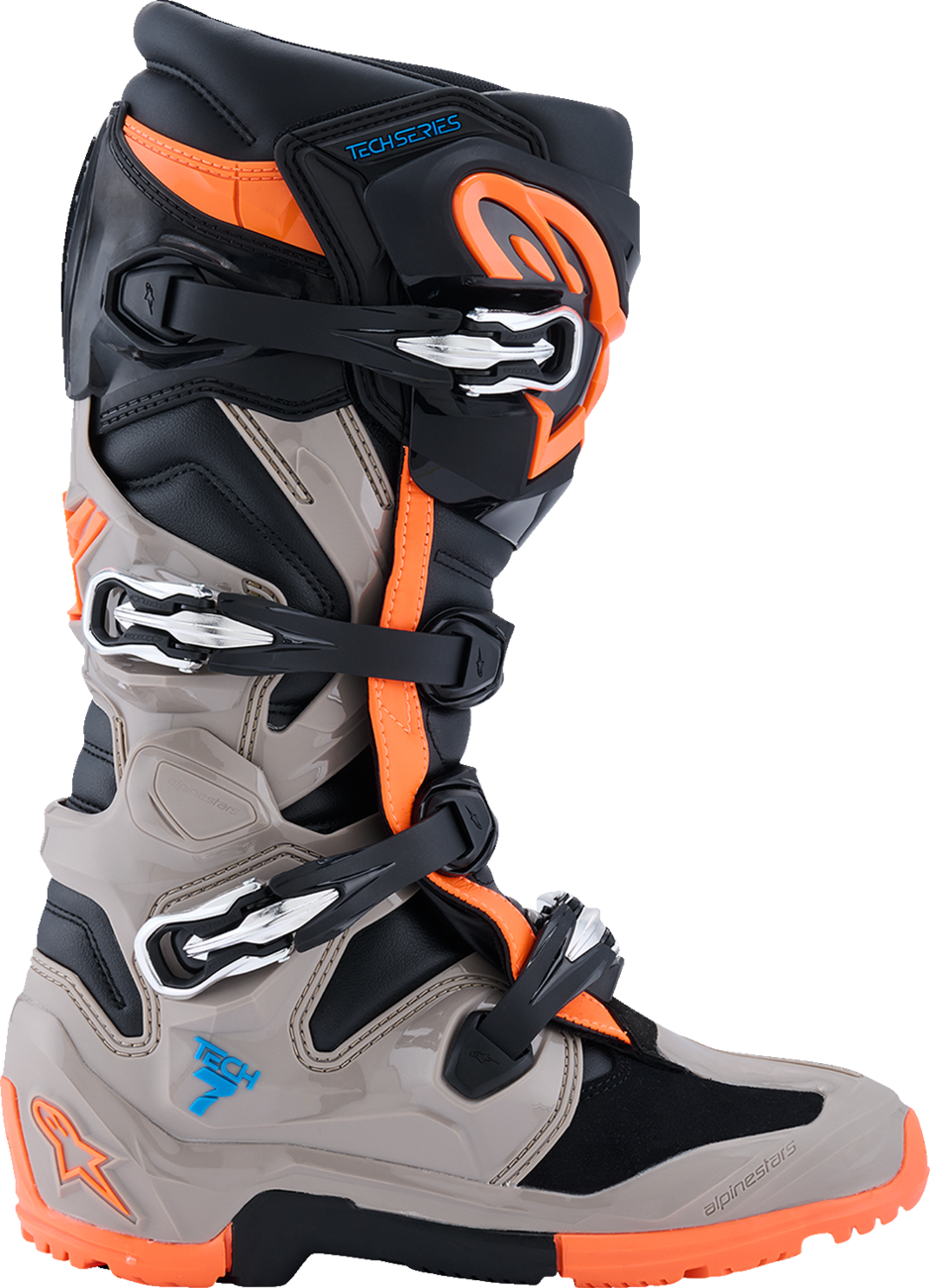 ALPINESTARS Tech 7 Enduro Boots - Black/Light Gray/Bright Red - US 6 2010426-1562-6