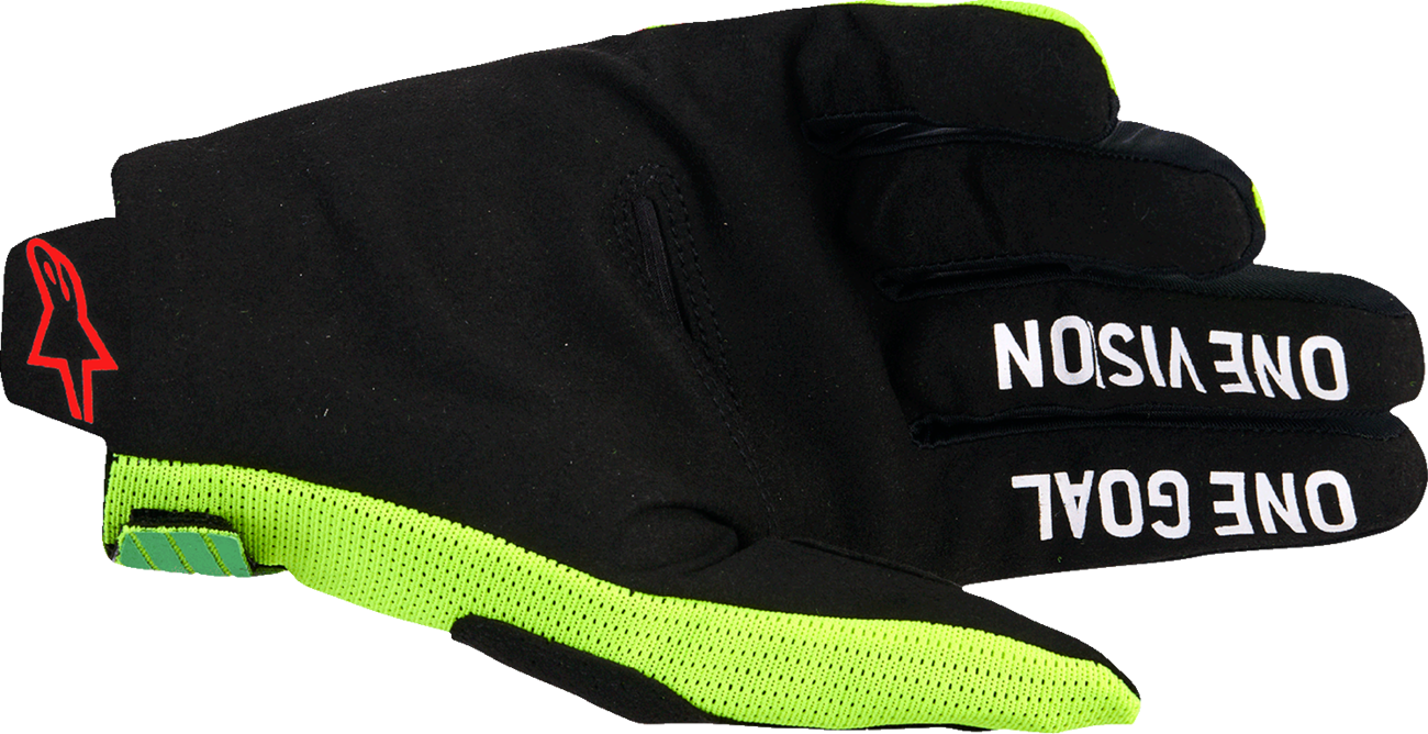 ALPINESTARS Radar Pro Gloves - Green/Fluo Yellow/Fluo Pink - Small 3560325-6025-S