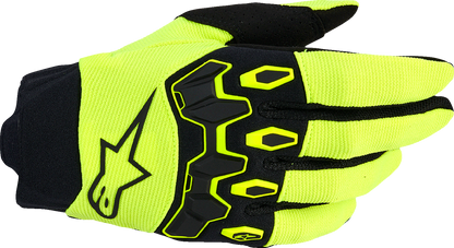 ALPINESTARS Full Bore V2 Gloves - Fluo Yellow/Black - 2XL 3560426-551-2X