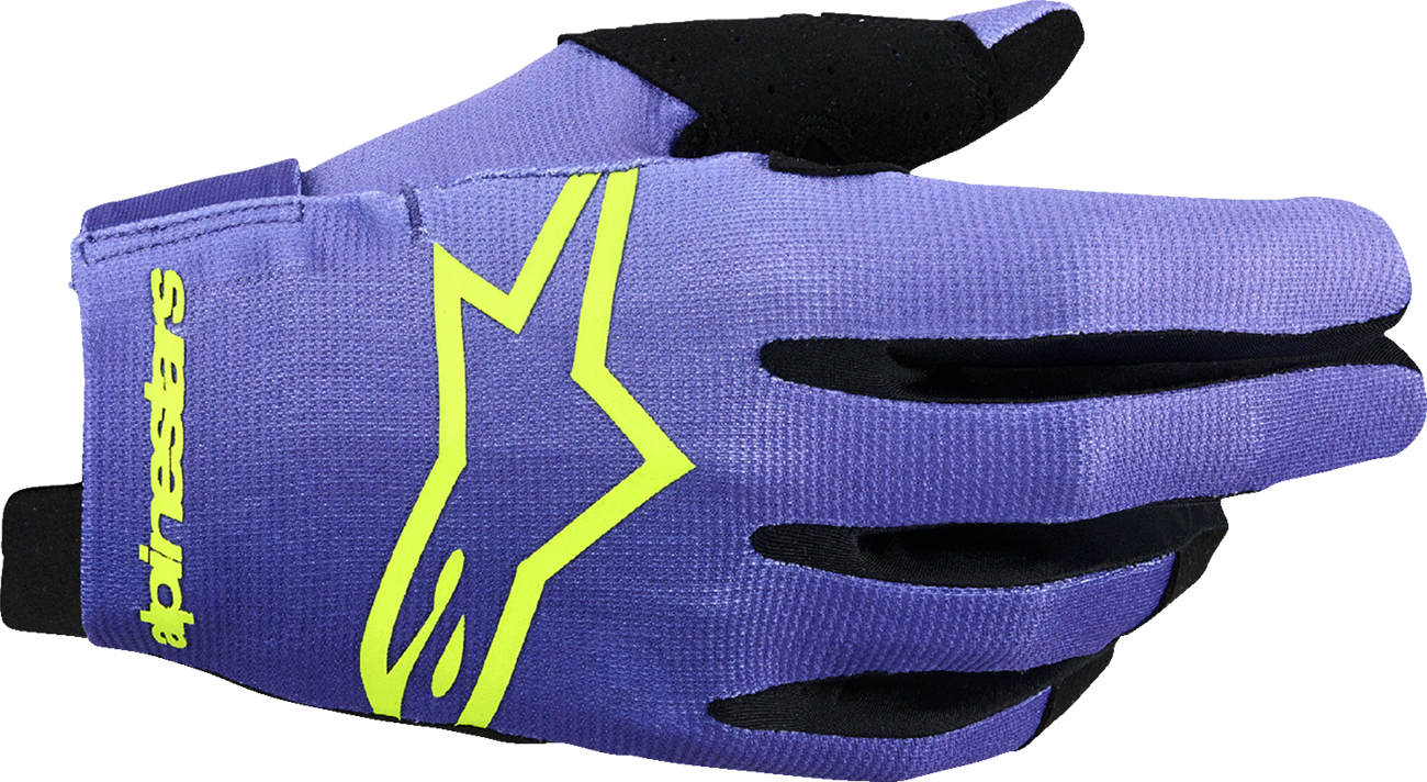 ALPINESTARS Radar Gloves - Purple/Fluo Yellow - XL 3561824-3175-XL