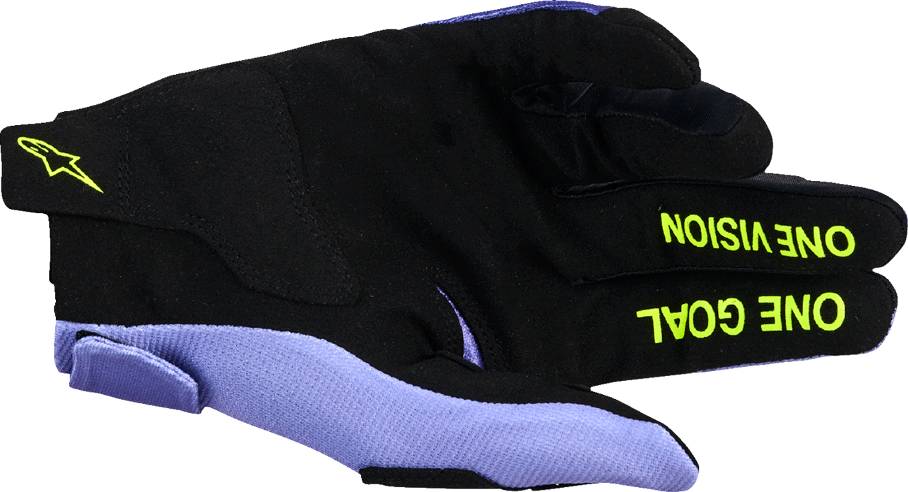 ALPINESTARS Radar Gloves - Purple/Fluo Yellow - 2XL 3561824-3175-2X