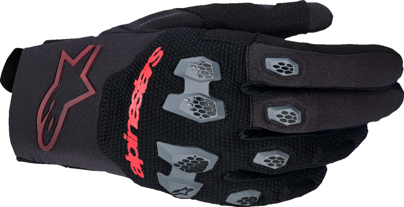 ALPINESTARS Pro-Dura Gloves - Black/Bright Red - Medium 3560425-1303-M
