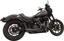 BASSANI XHAUST 2-into-1 Ripper Exhaust System with Megaphone Muffler - Short - Black - 49-State - M8 Softail 1S75RBE