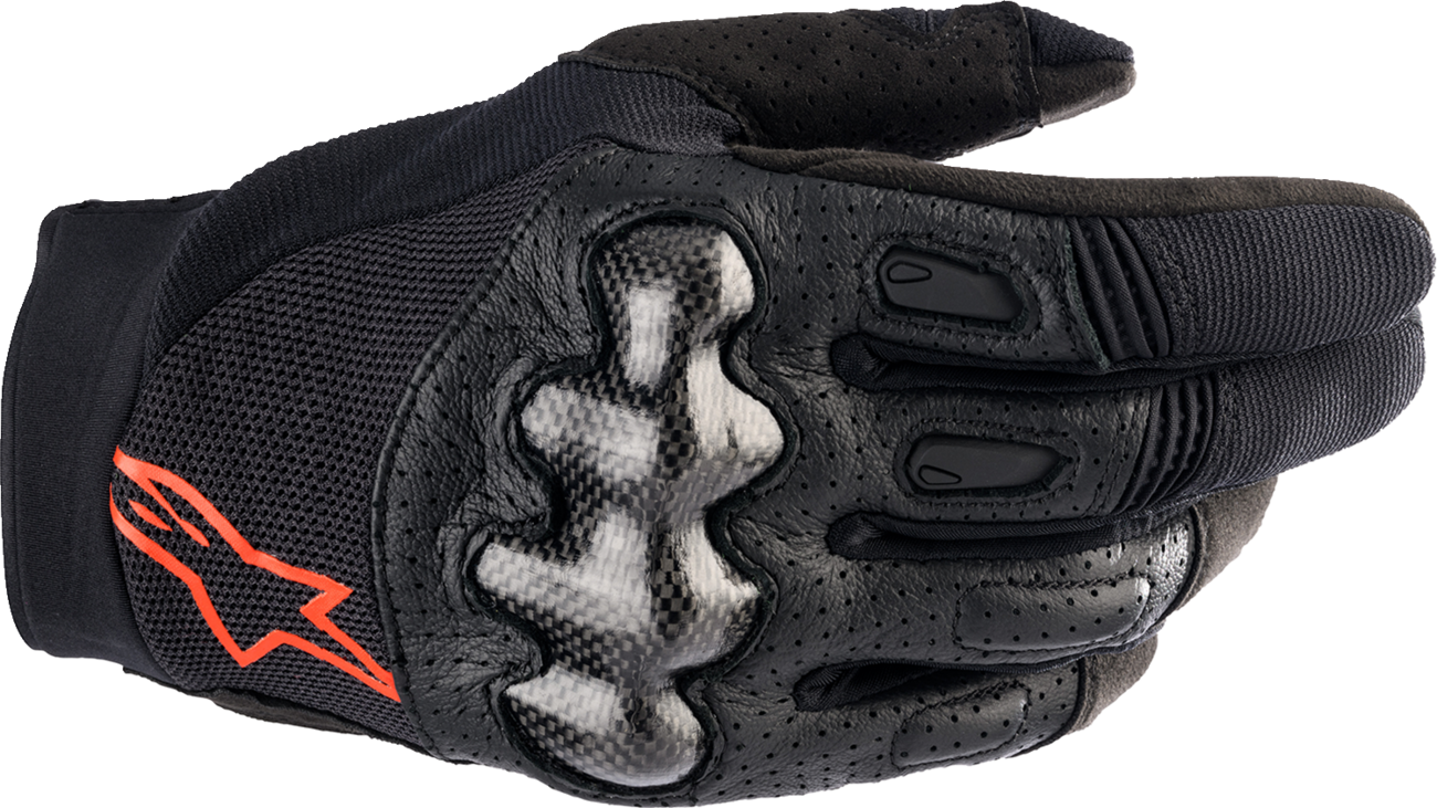 ALPINESTARS Megawatt V2 Gloves - Black/Fluo Red - XL 3565023-1030-XL
