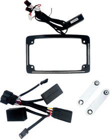 CUSTOM DYNAMICS License Plate Frame - LED - Black TF05-23-B
