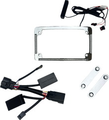 CUSTOM DYNAMICS License Plate Frame - LED - Chrome TF05-23-C