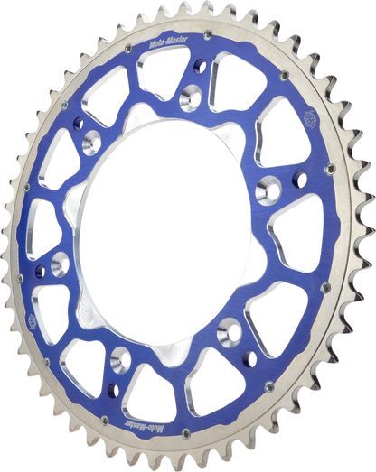 MOTO-MASTER Fusion Series Dual Ring Rear Sprocket - 48 Tooth - Blue - TM 620193448