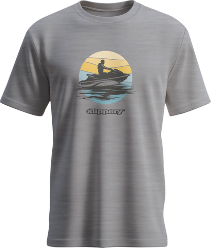 SLIPPERY Vintage T-Shirt - Heather Gray - Small 3030-25321