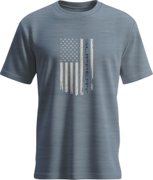 SLIPPERY Flag Flint T-Shirt - Heather Blue - XL 3030-25328