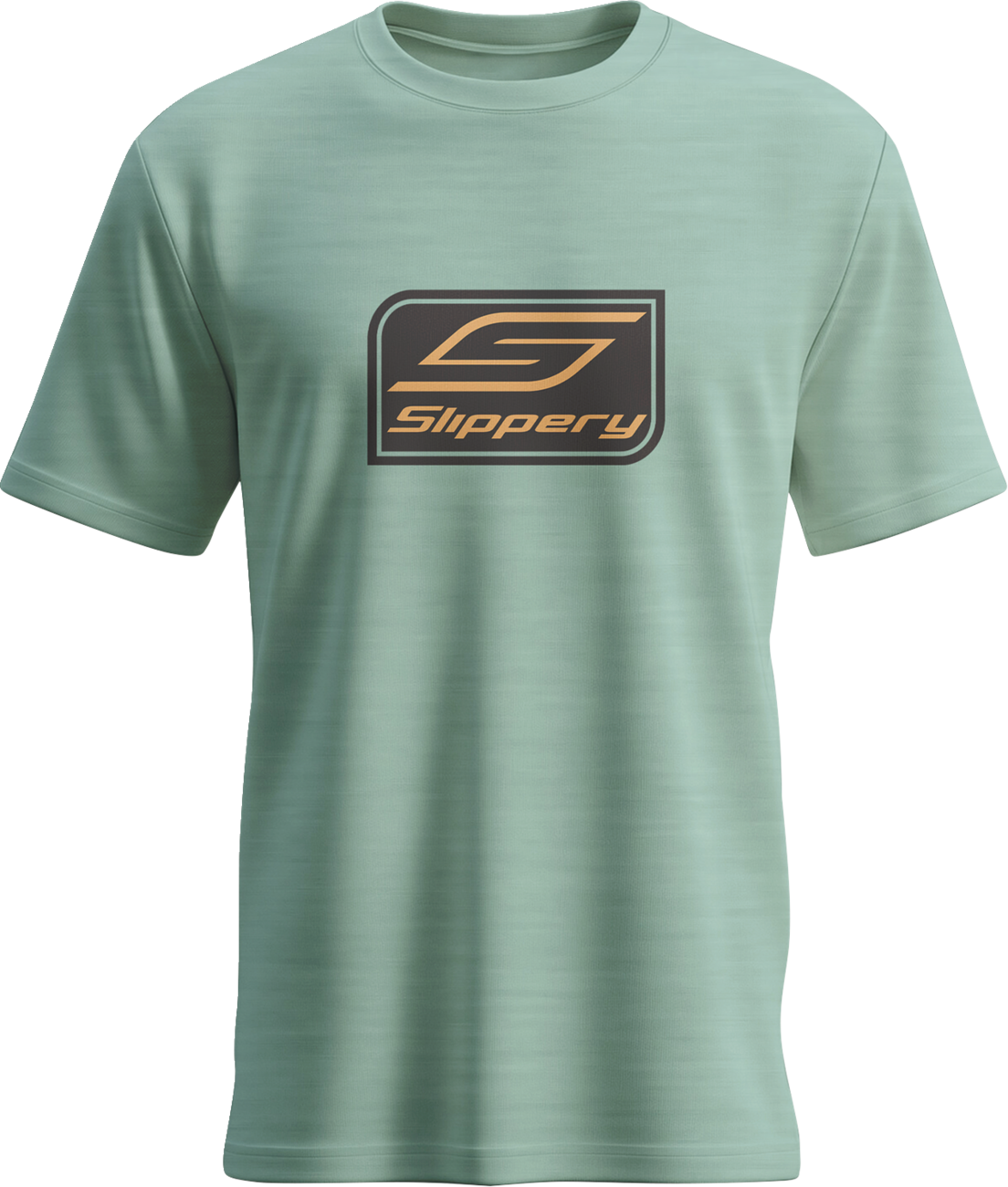 SLIPPERY Crest T-Shirt - Heather Dusty Sage - XL 3030-25340