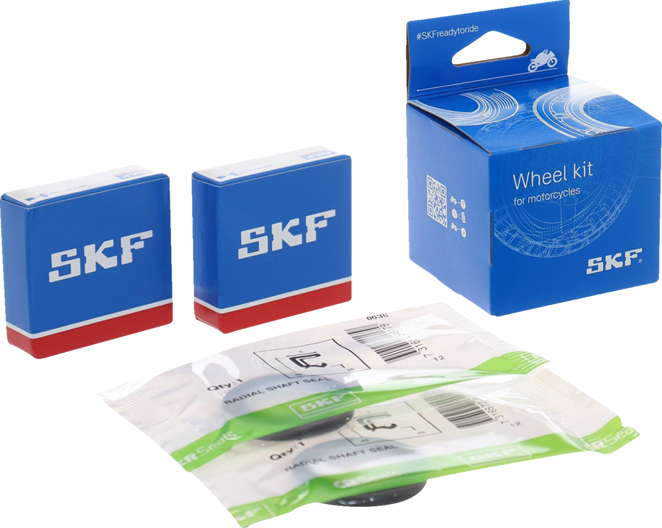 SKF Wheel Bearings with Seals Kit - Rear - Aprilia VKWB-R-25-E