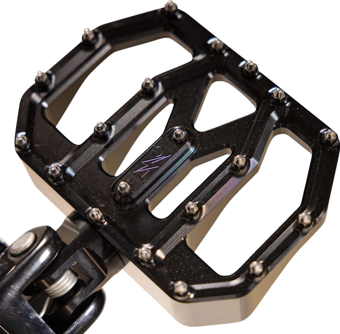 THRASHIN SUPPLY CO. Mini Aggressor Floorboards - Black - Rear TSC-2031-1-D