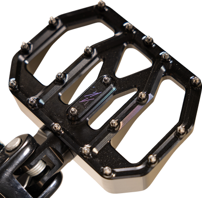 THRASHIN SUPPLY CO. Mini Aggressor Floorboards - Black - Rear TSC-2031-1-D