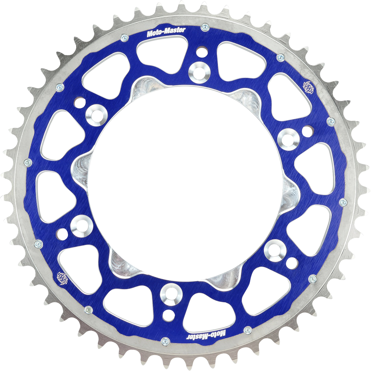 MOTO-MASTER Fusion Series Dual Ring Rear Sprocket - 49 Tooth - Blue - TM 620193449