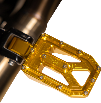 THRASHIN SUPPLY CO. Aggressor Foot Pegs - Rear - Gold - HD '72-'25 TSC-2022-5-D